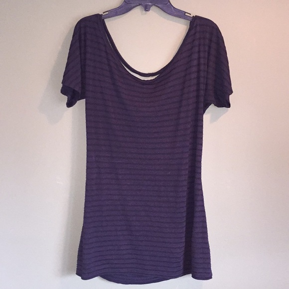 Charlotte Russe Tops - Striped Top w/ Back cutout